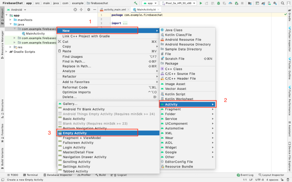 adding user authentication screens