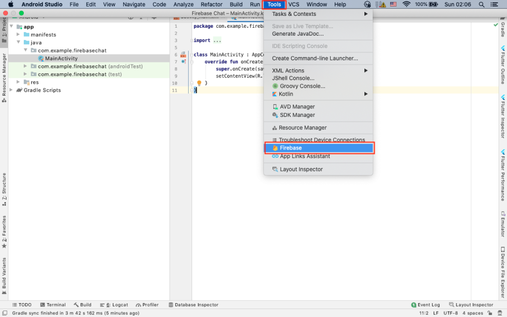 first firebase project