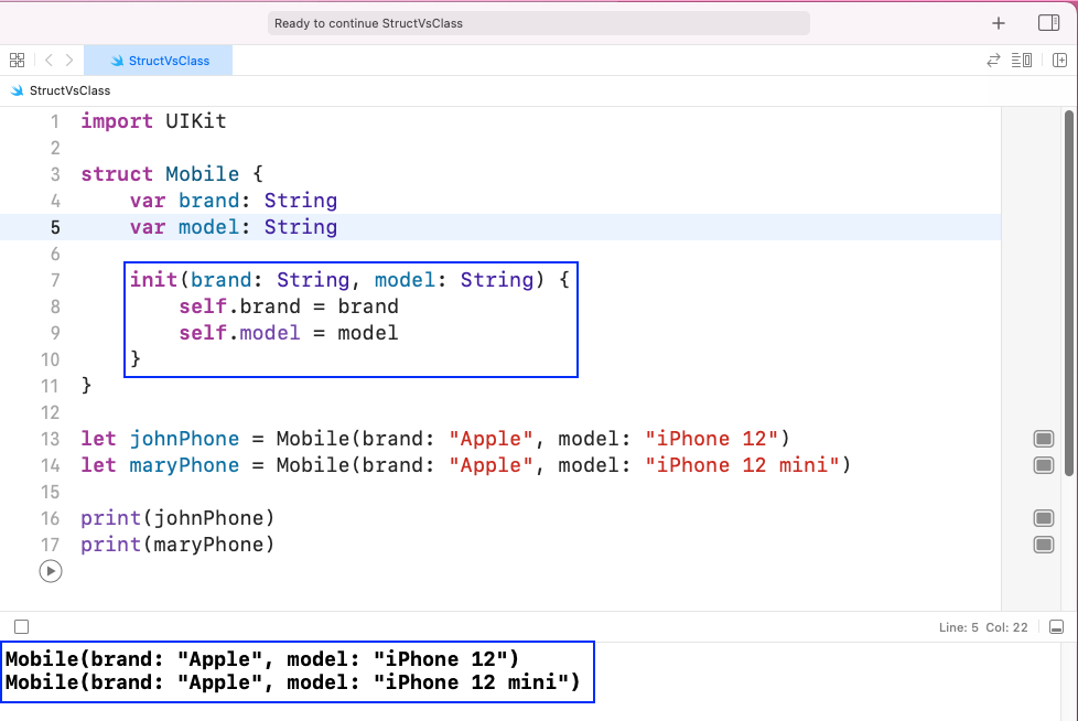 swiftui vs struct post initialization