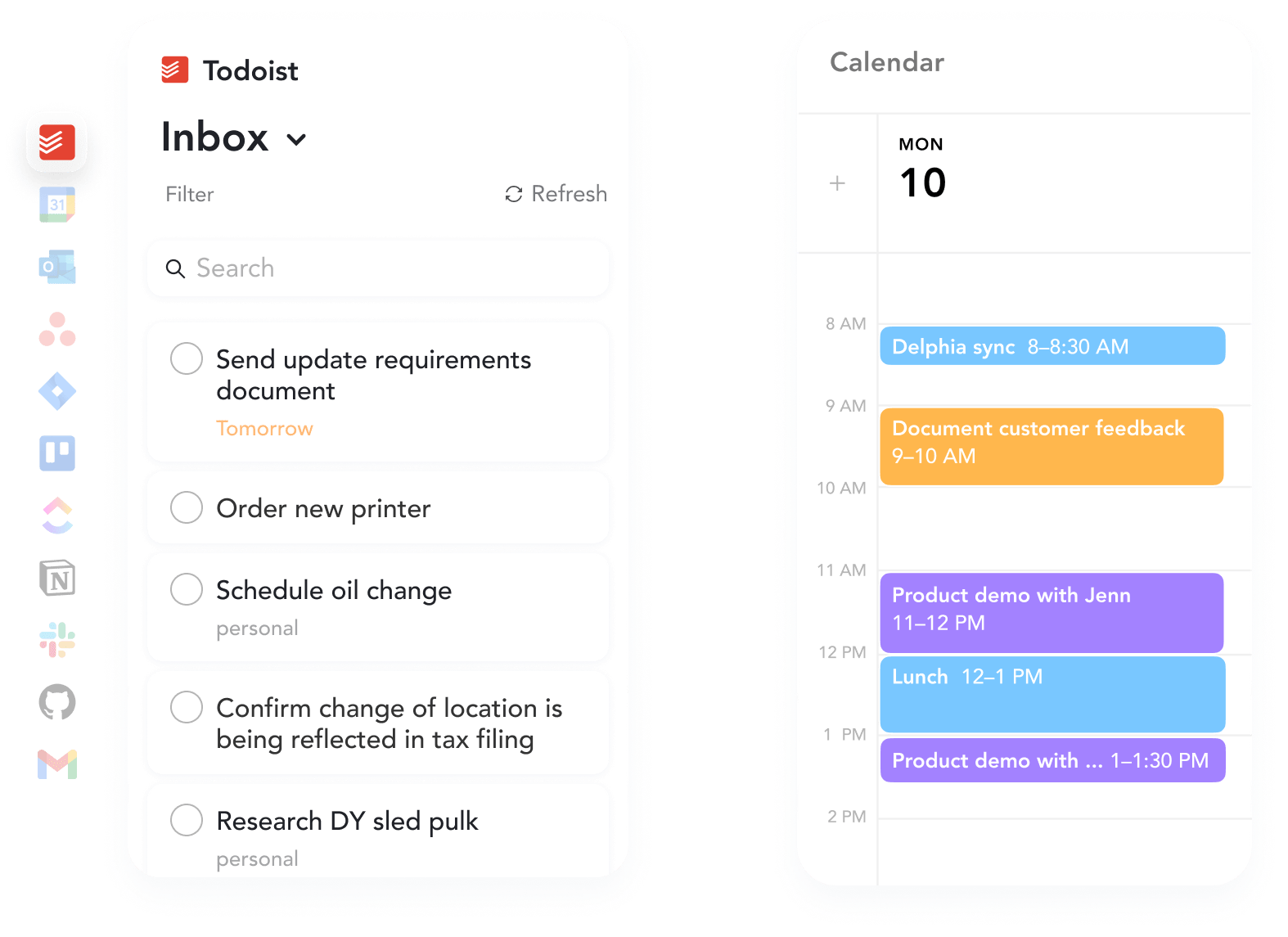 Timebox tasks from integration