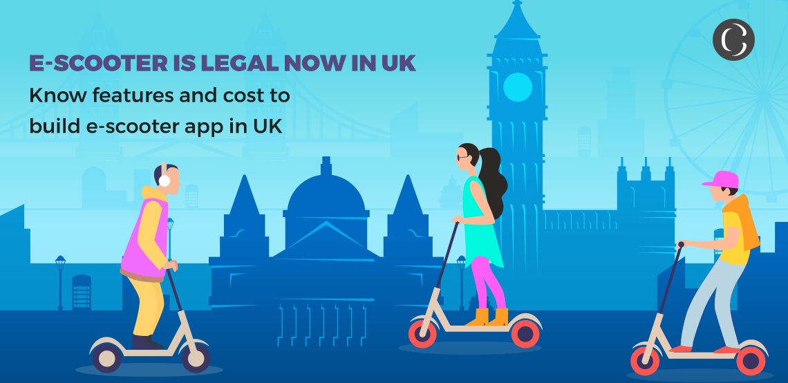 Cost to build an escooter app in the UK (Escooter is legal now in the UK)