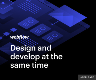 Webflow affiliate banner - design and develop at the same time