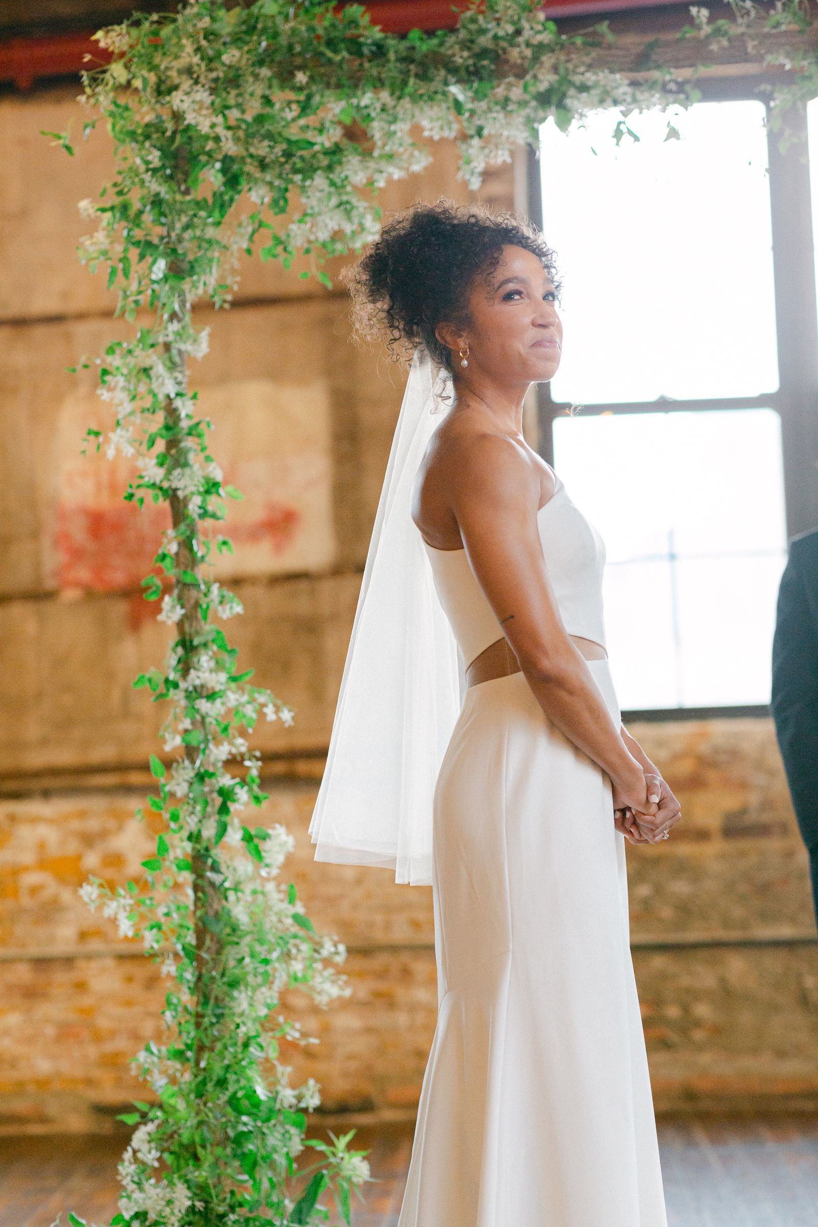 Romantic Greenpoint Loft Wedding Flowers