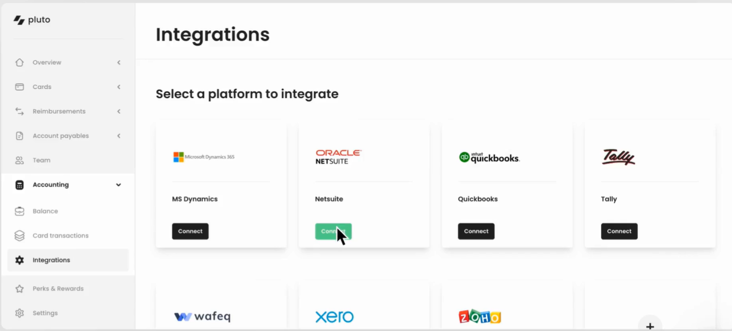 Integrate Pluto with your ERPs