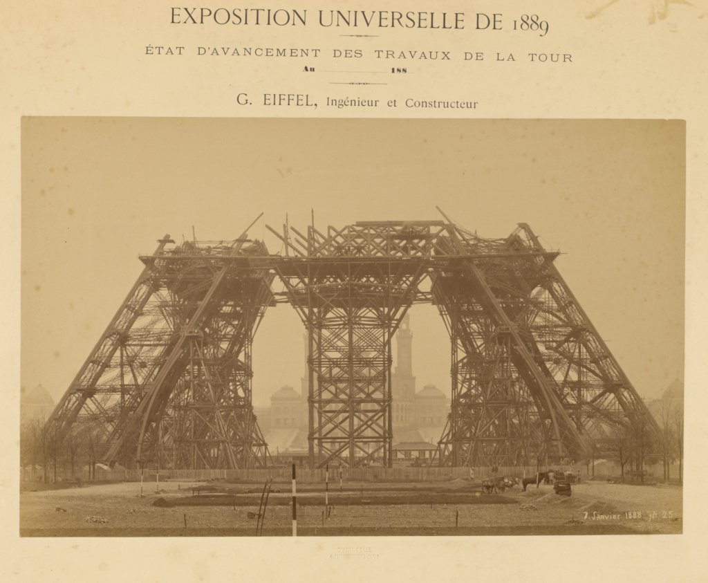 The Eiffel Tower: Piers Nearing The First Level