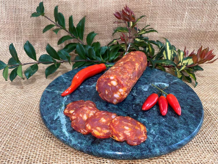 Hot Calabrese Salami 3 Geese Queensland Salami