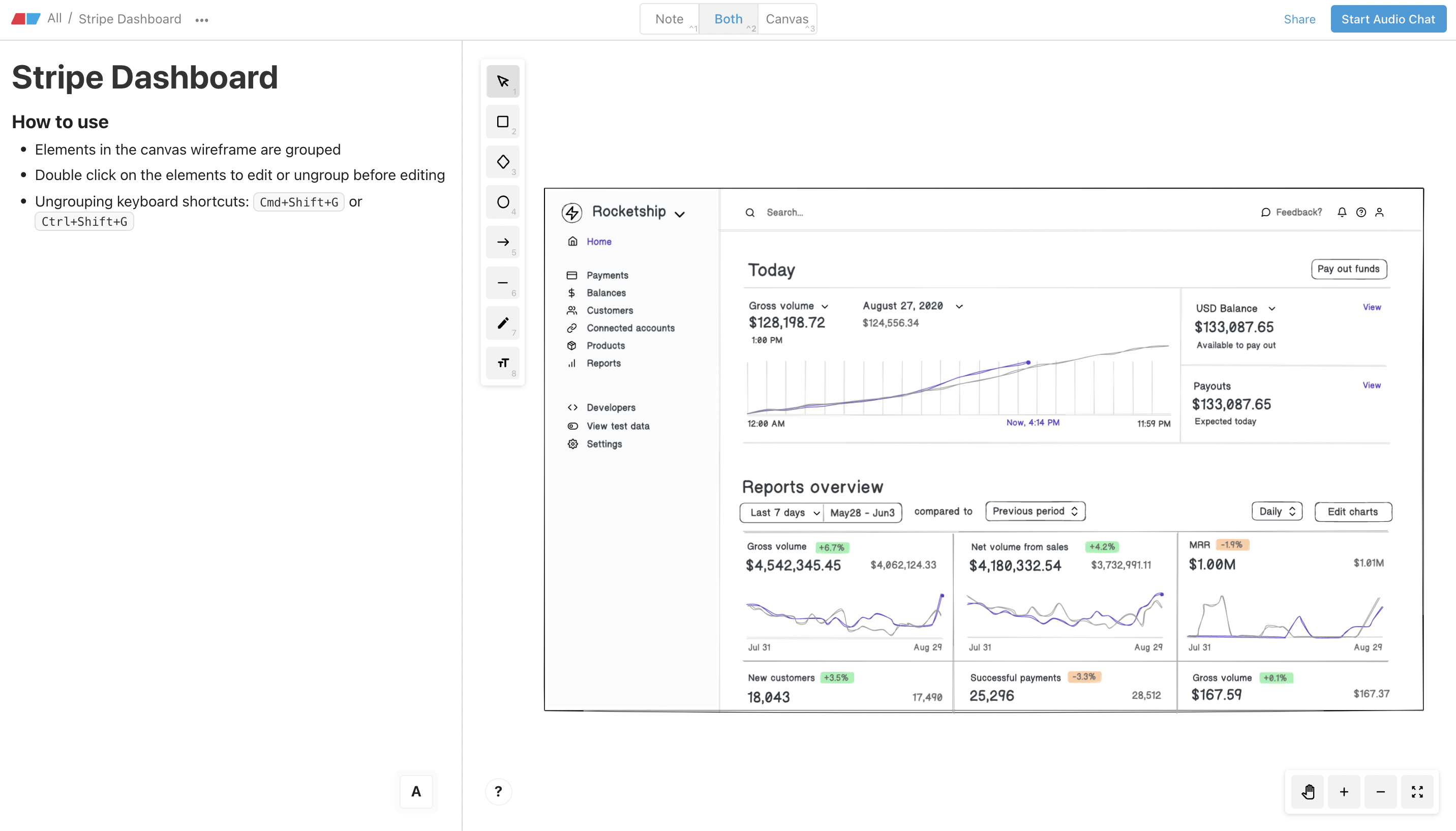 Stripe Dashboard Eraser