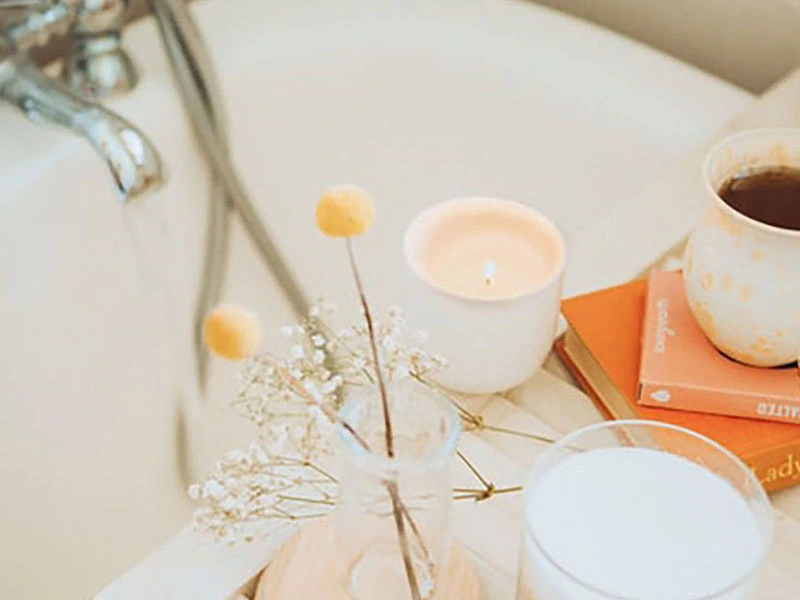 practicing self care with at home spa essentials