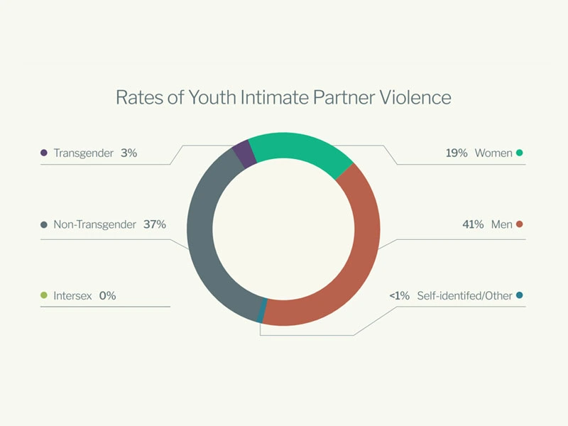 Rates of Youth Intimate Partner Violence by Gender Infographic