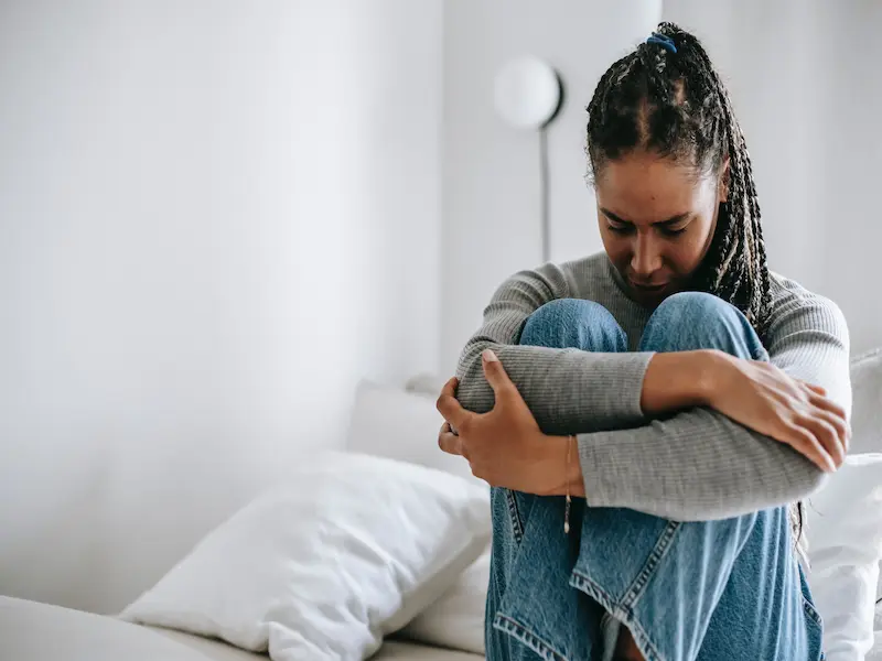 teen girl in bedroom dealing with OCD