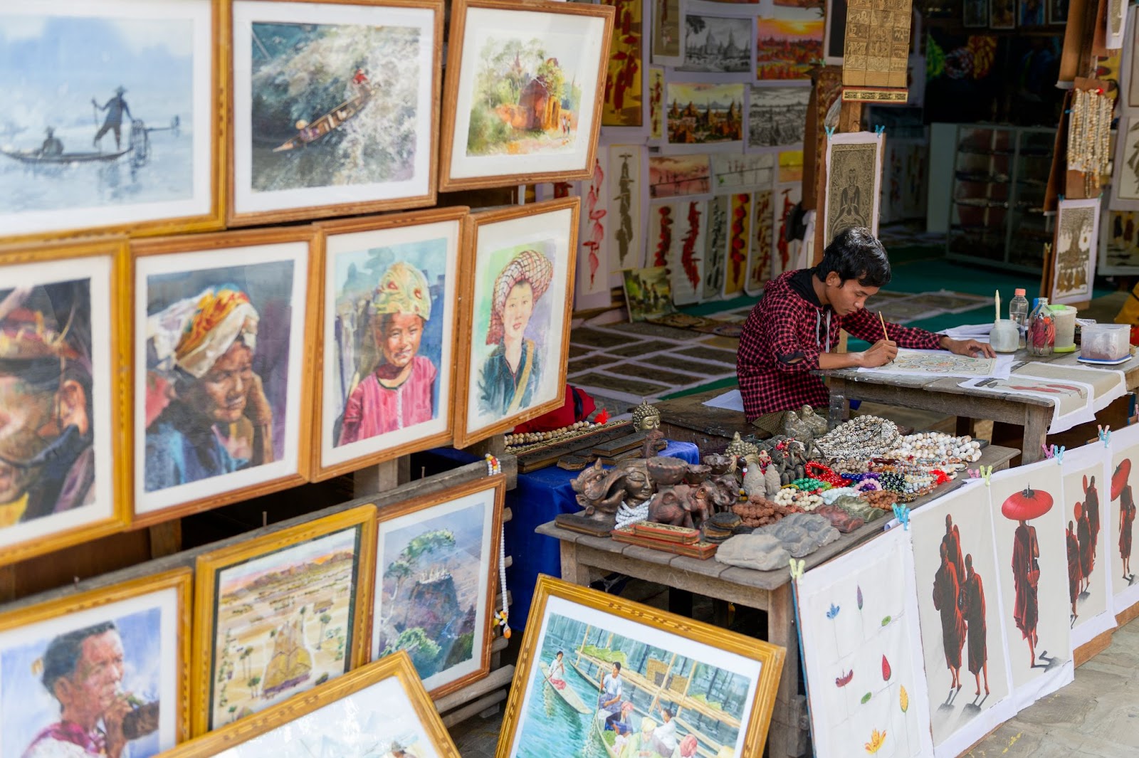 Souvenir Shop in Bagan