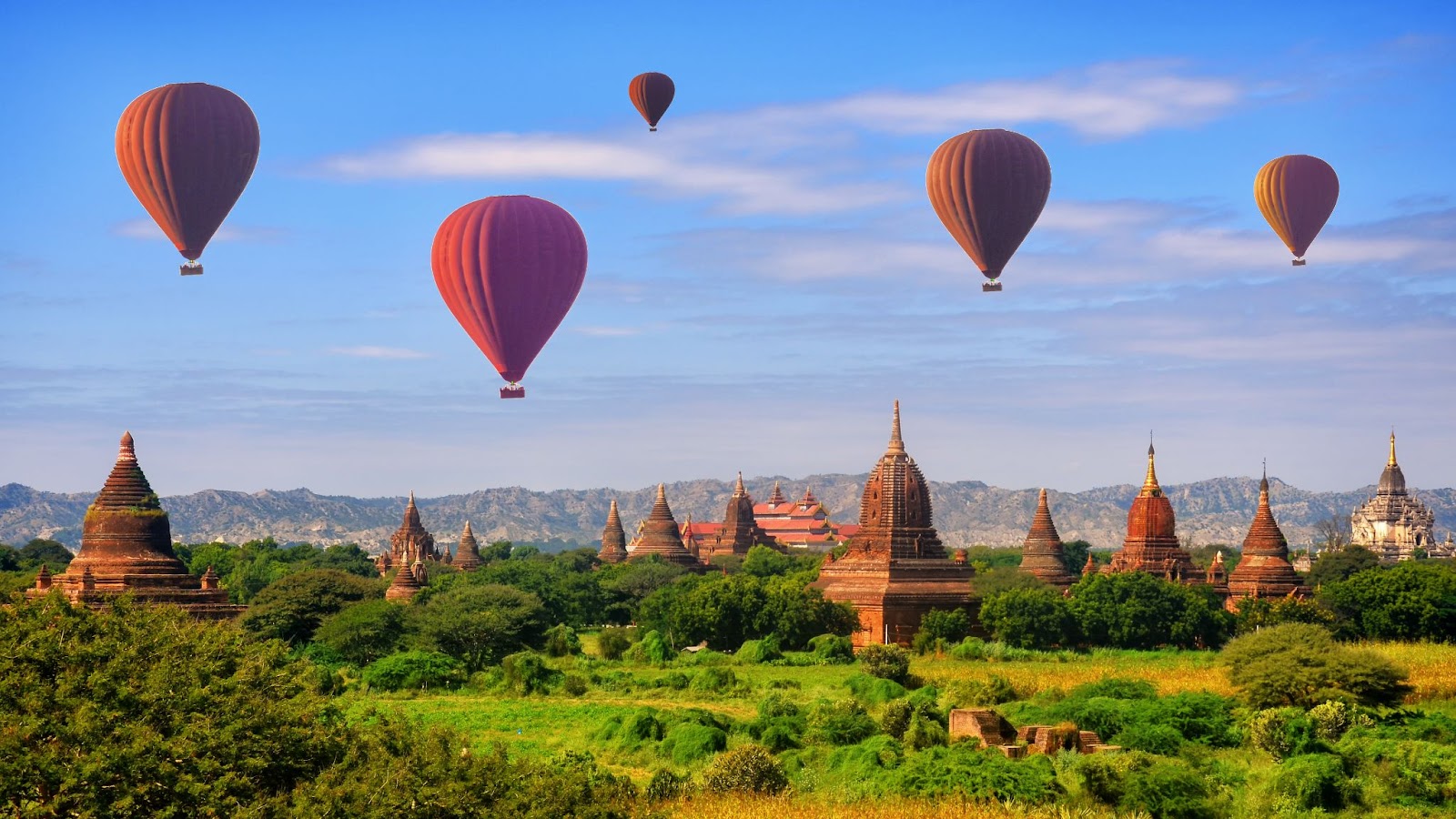 Hot Air Balloons in Bagan