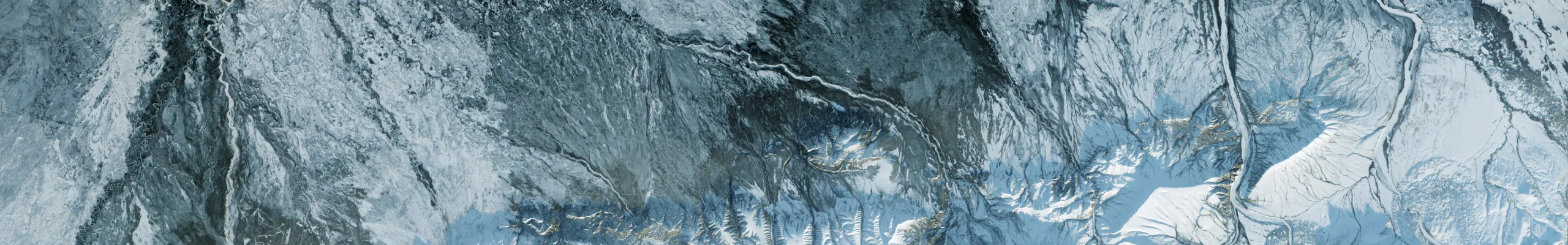 Satellite image of mountain area