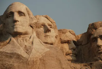Mount Rushmore i dagslys