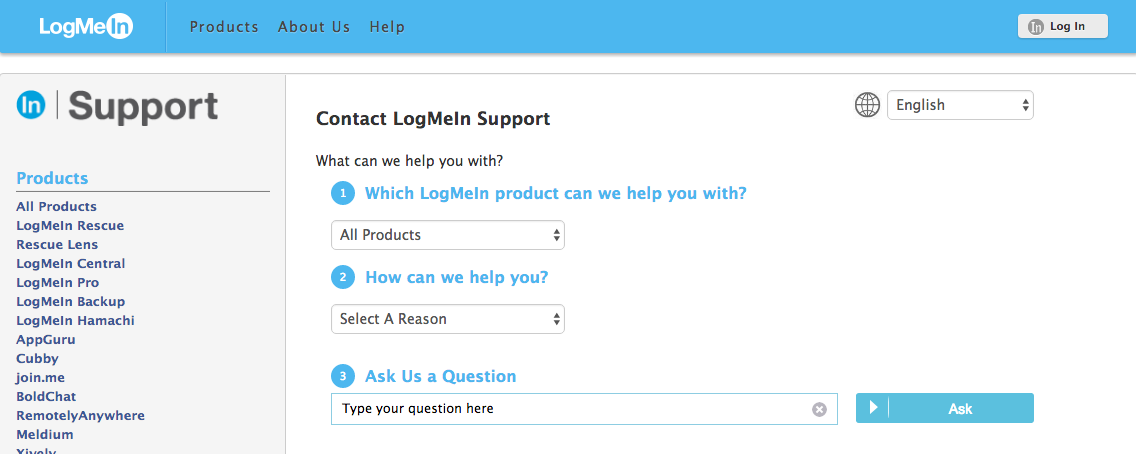 cancil LogMeIn