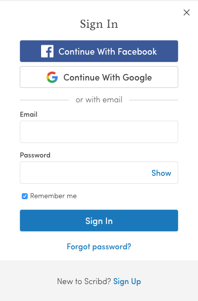 cancel scribd