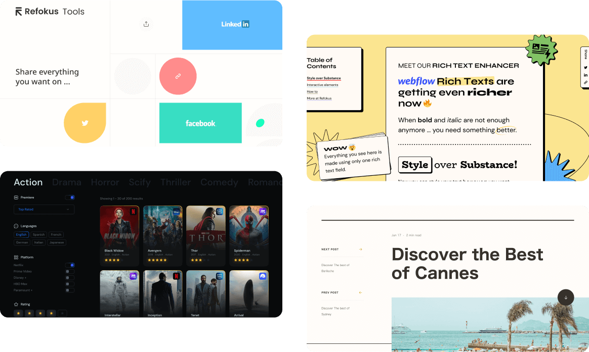Refokus Styleguide for Webflow