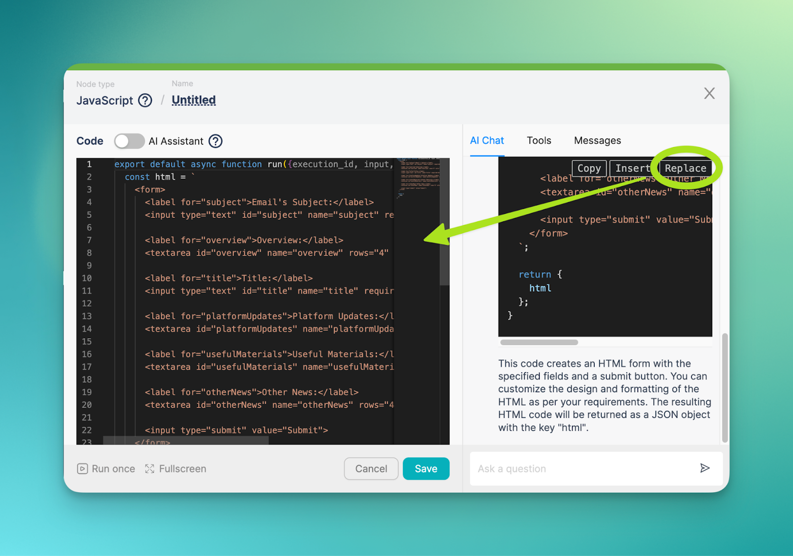 Бесплатный ИИ ассистент для работы с JavaScript автоматизирует что ...