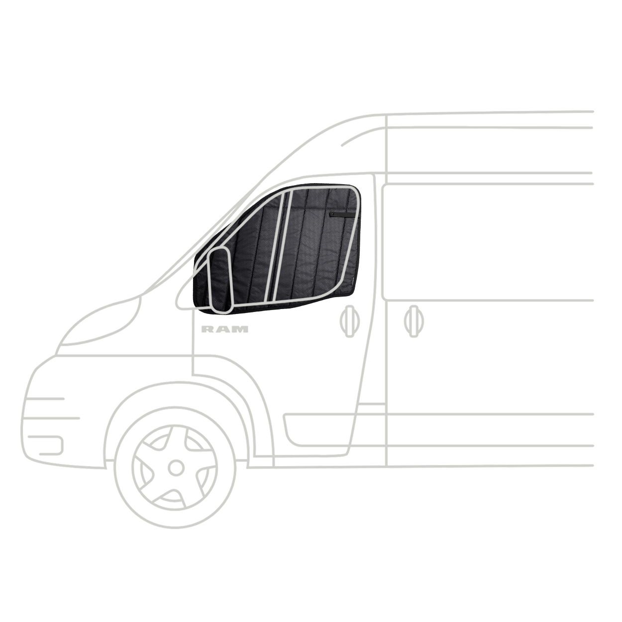 Overnight Van Supplies Insulated window covers for Van