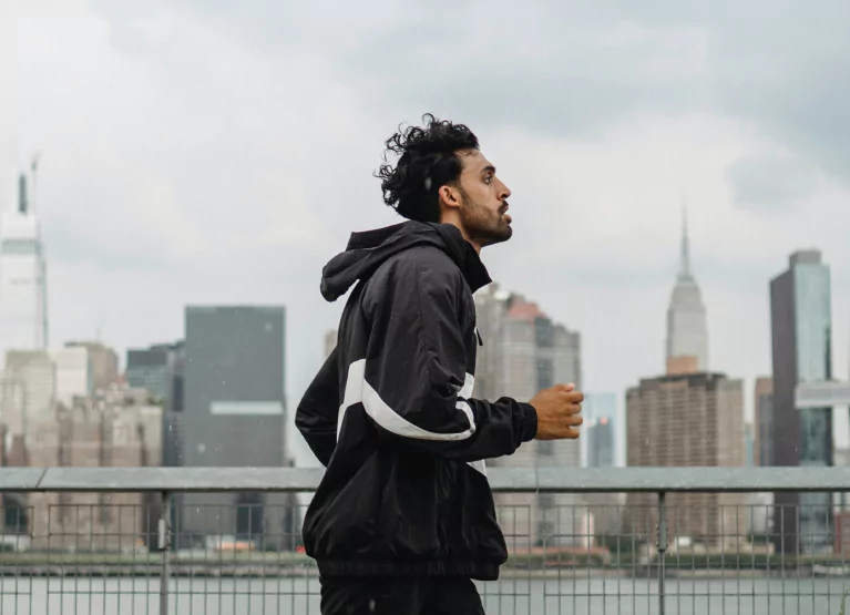 a man out on a run