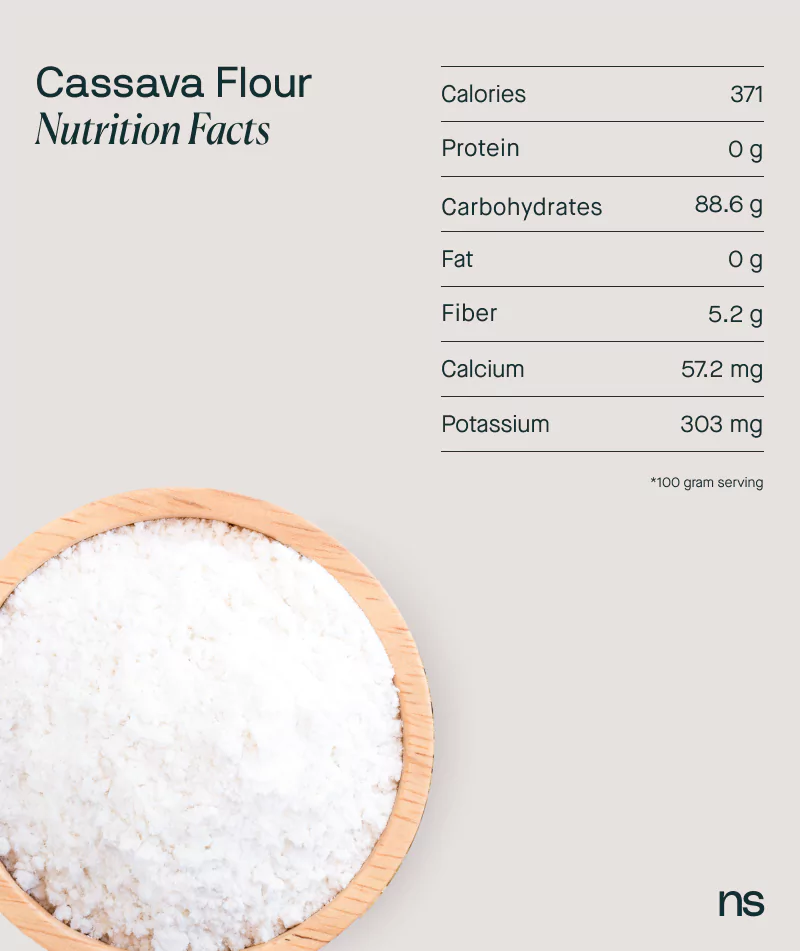cassava flour nutrition facts