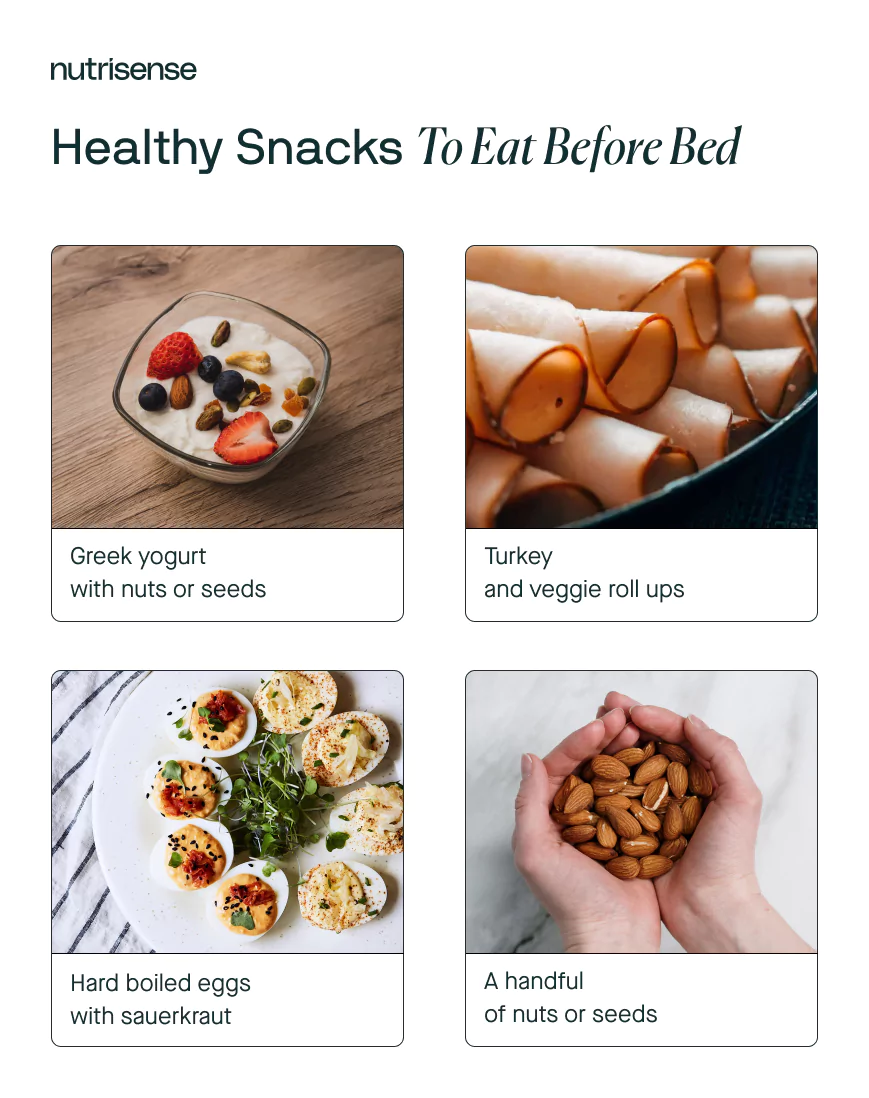 healthy snacks to eat before bed