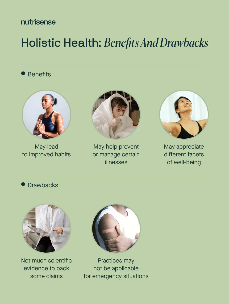 benefits and drawbacks of holistic health