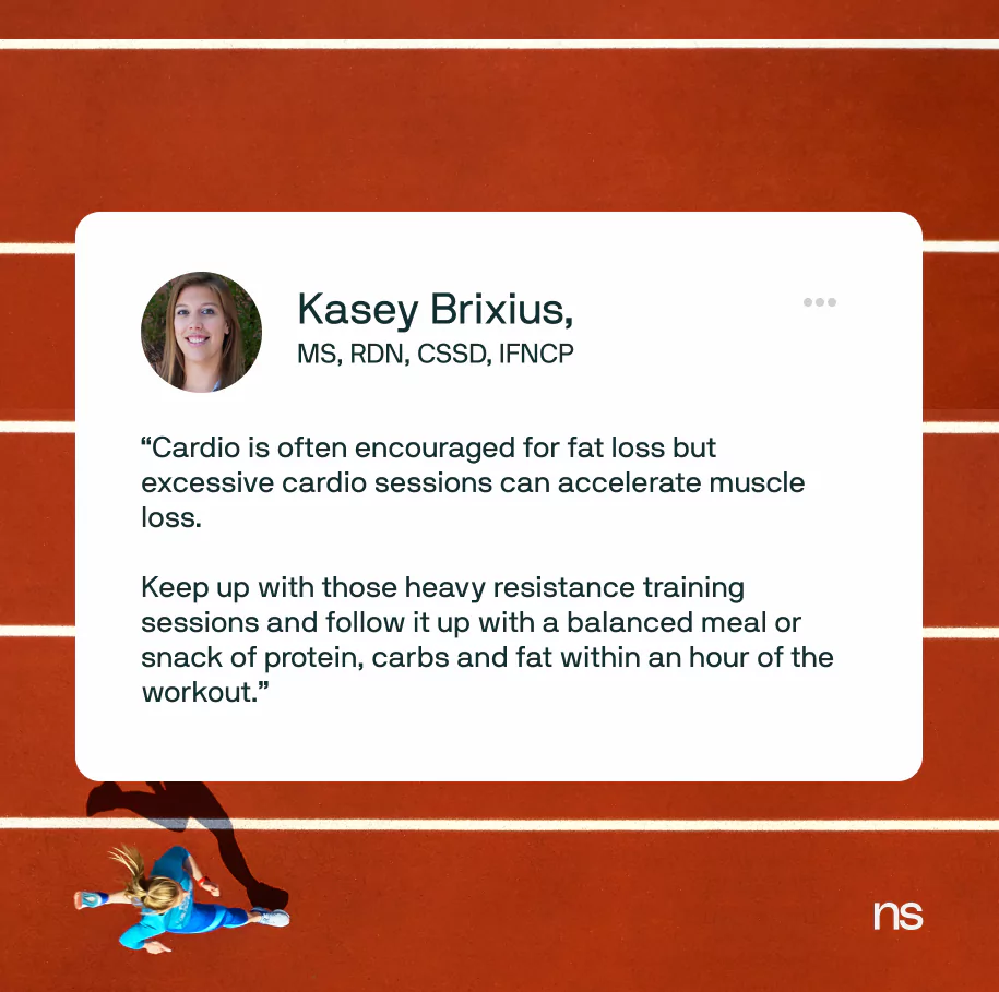 a quote from nutrisense dietitian kasey brixius
