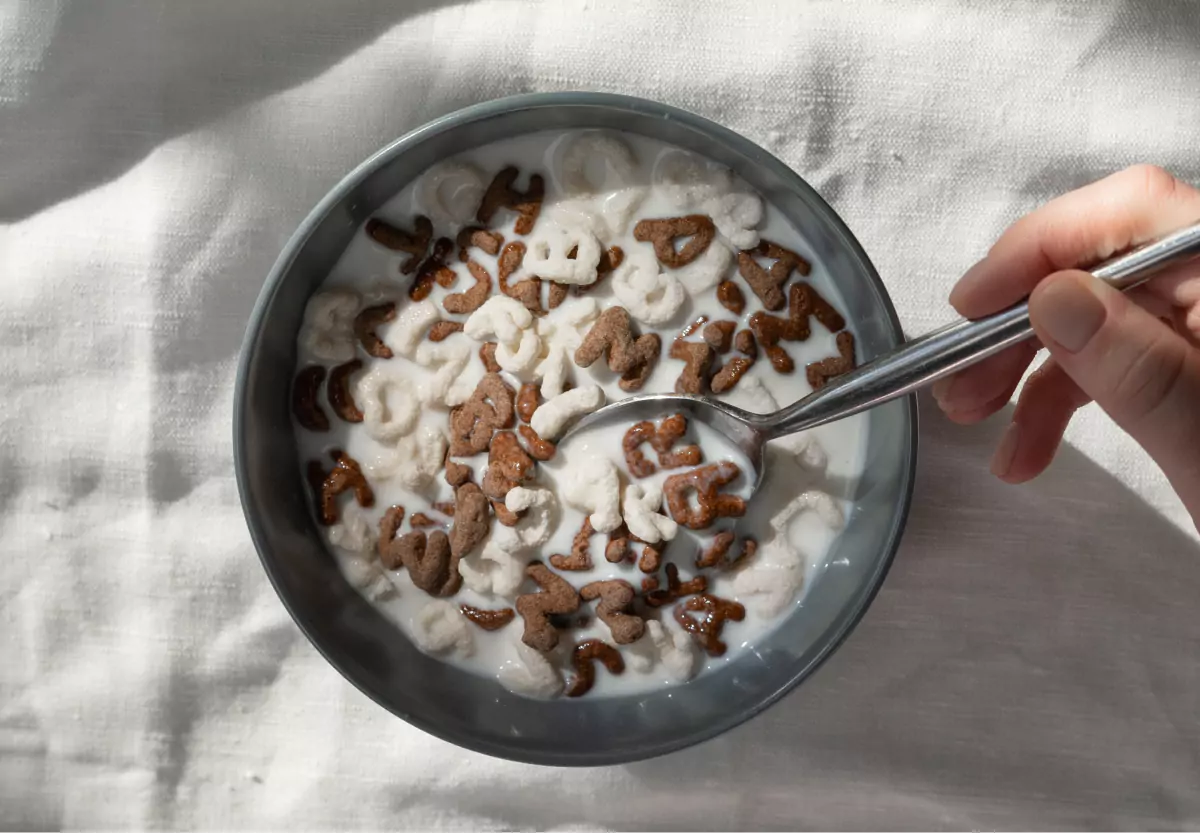 A bowl of cereal