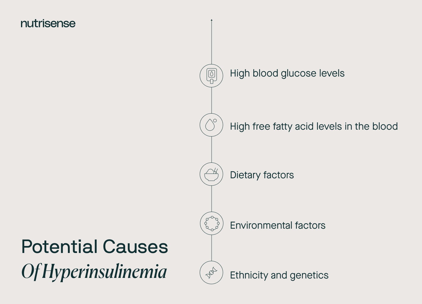 a list of the potential causes of hyperinsuinemia