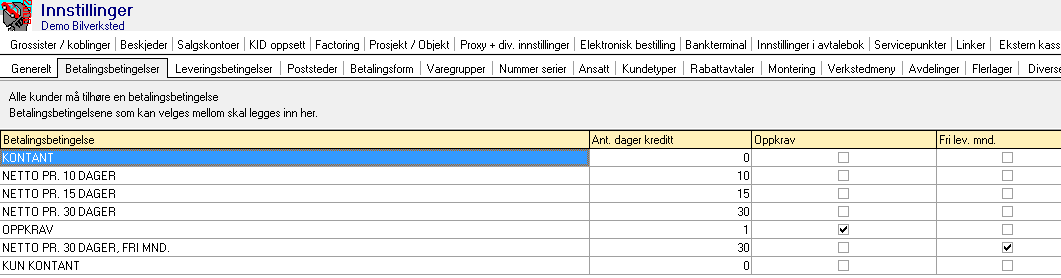 Fane Betalingsbetingelse