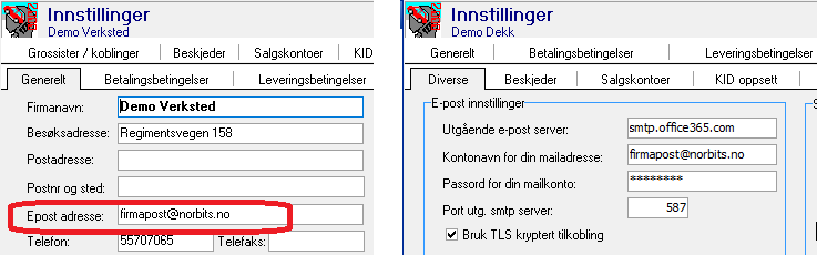 Oppsett av epostkonto i Future