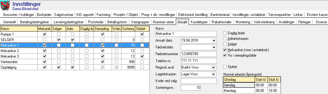 Administrere ressurser i Innstillinger