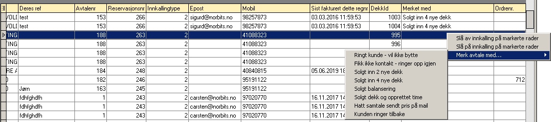 Kolonne Merket med...