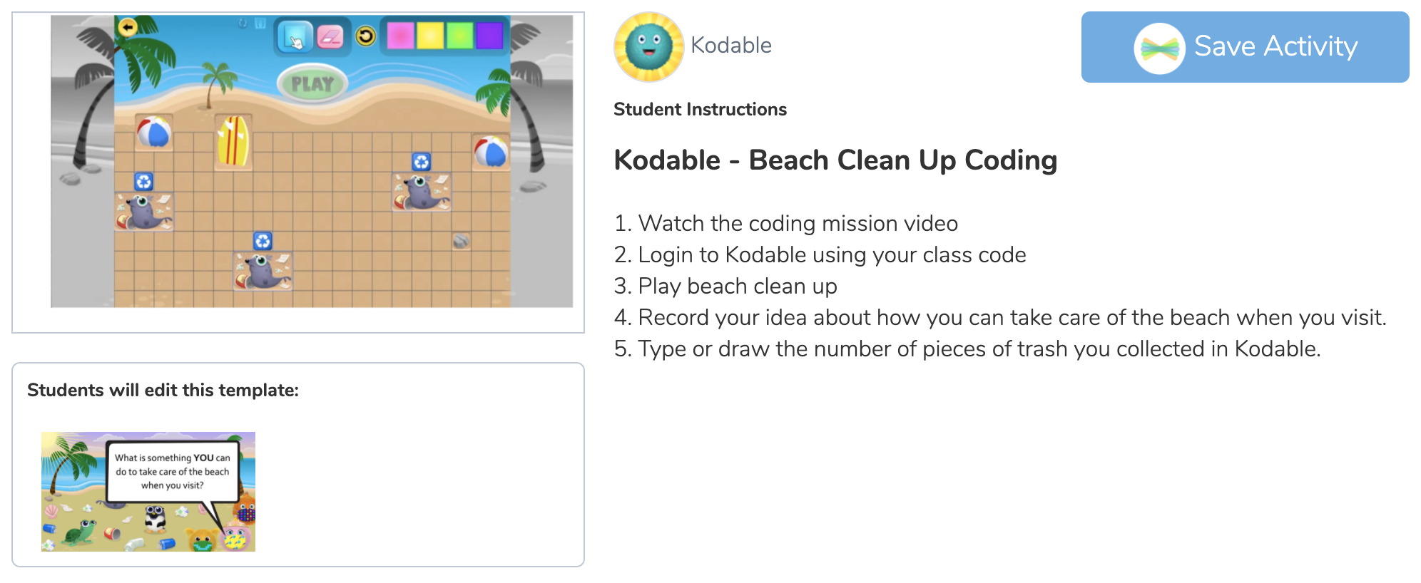 Kodable screenshot