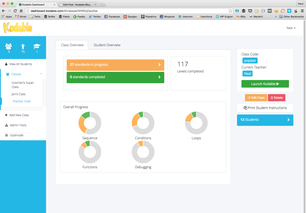 New Kodable Dashboard is Live Kodable
