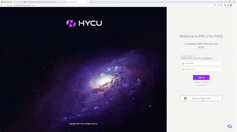 hycu screenshot