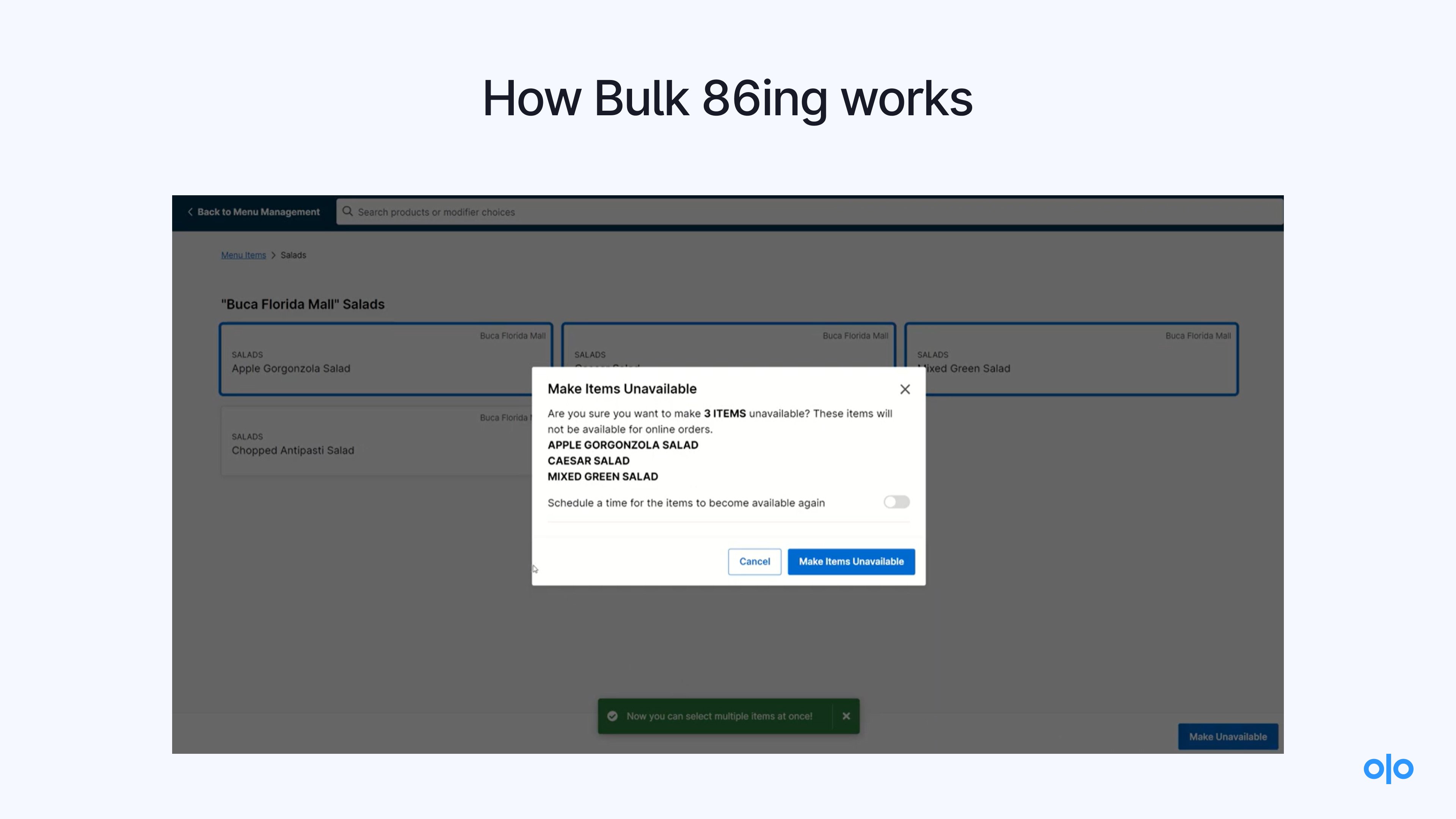 Bulk 86ing via Expo