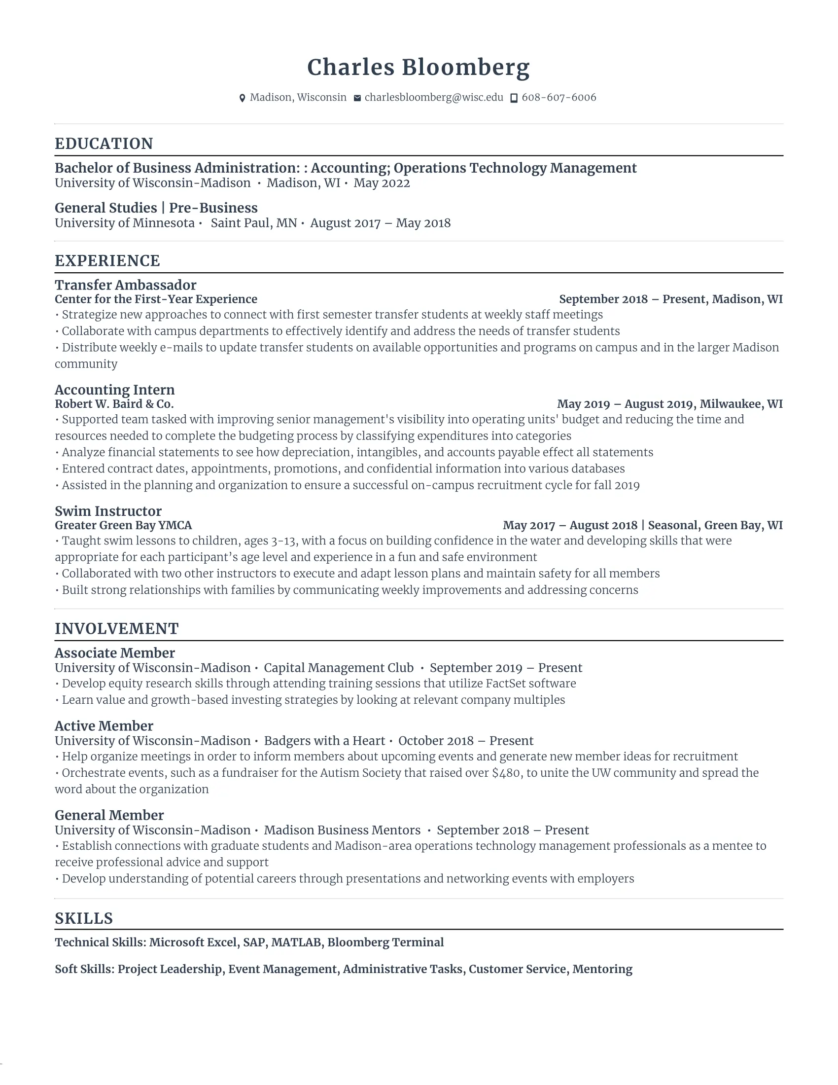 How to Write a Skills Based Resume - 6385b75875a0bd3cf777d917 Second%20Year%20Student 1.webp