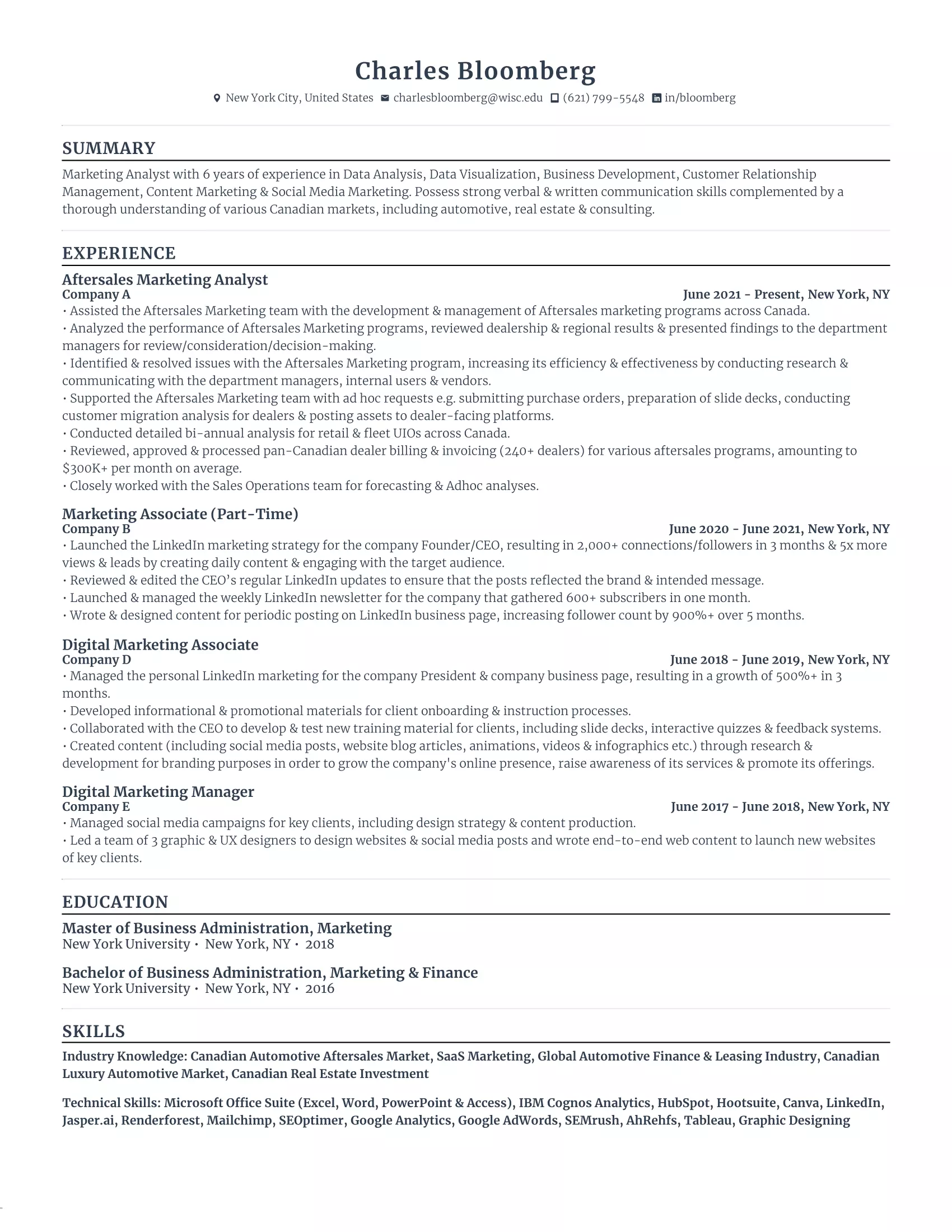 300+ Free ATS Resume Examples - Optimized for 2023