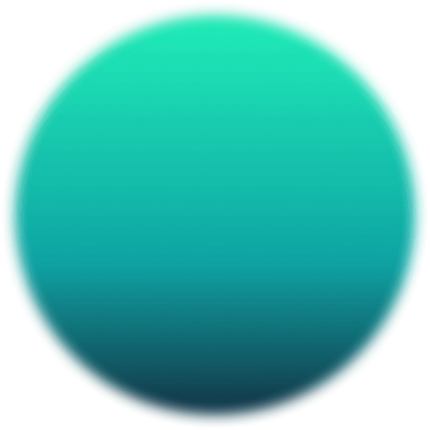 green blurry orb