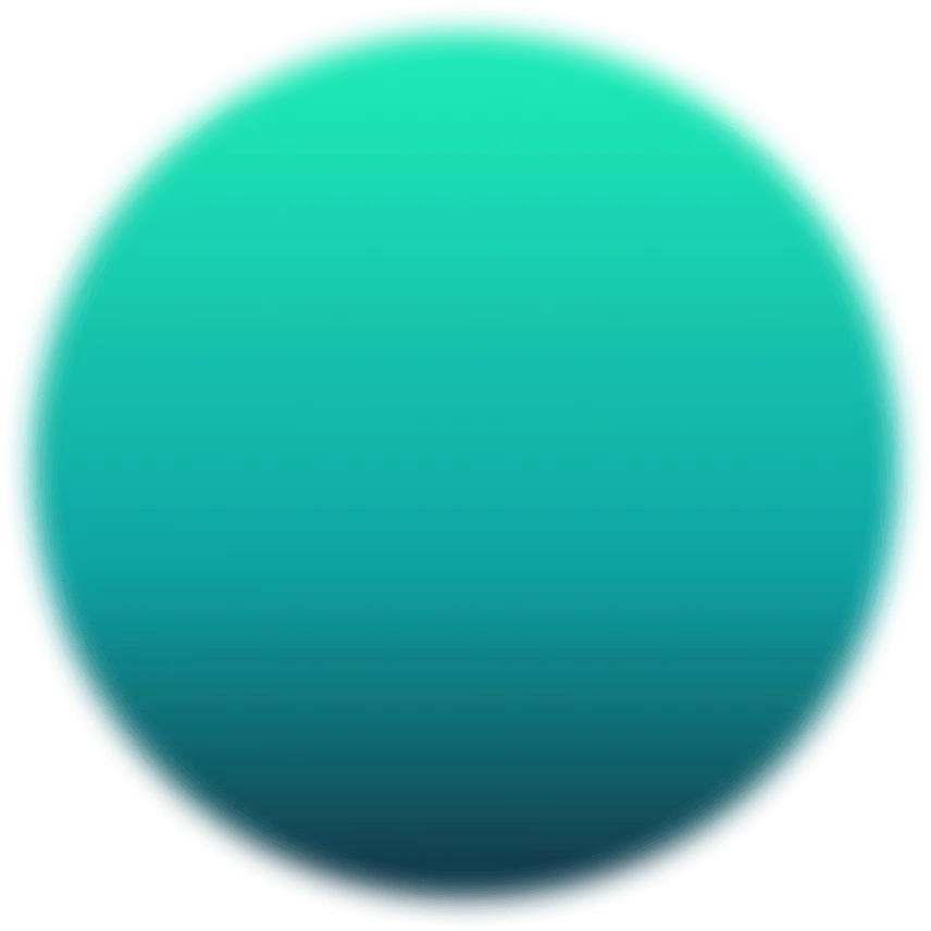 green blurry orb