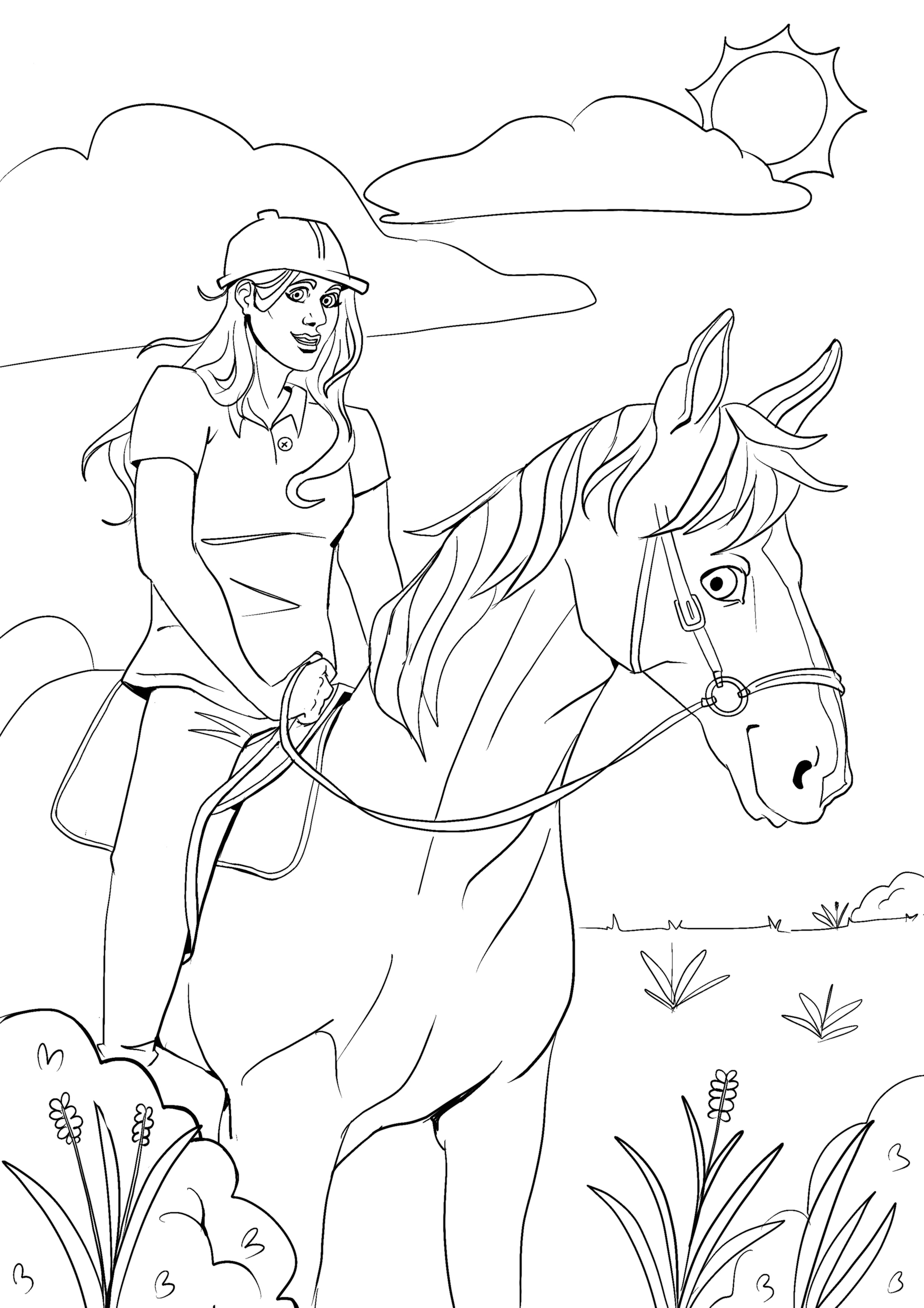  Ausmalbild Pferd zum kostenfreien download 