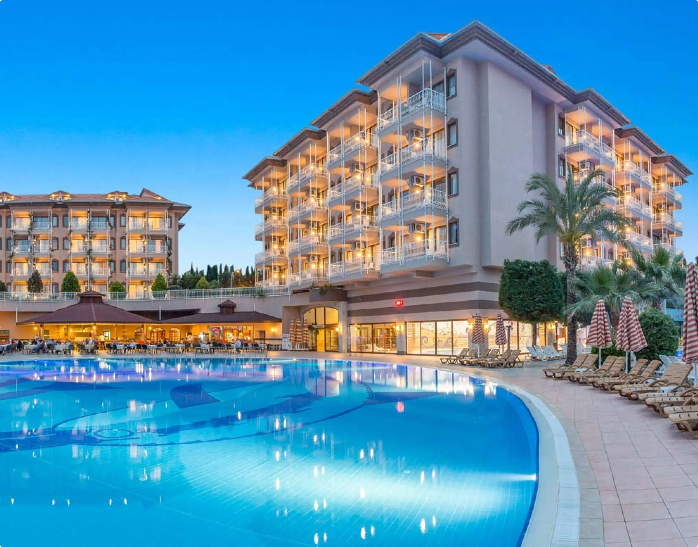 Hotel pool view