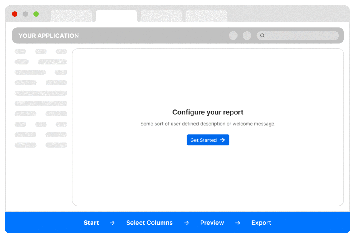 <p>Explo Report Builder</p>