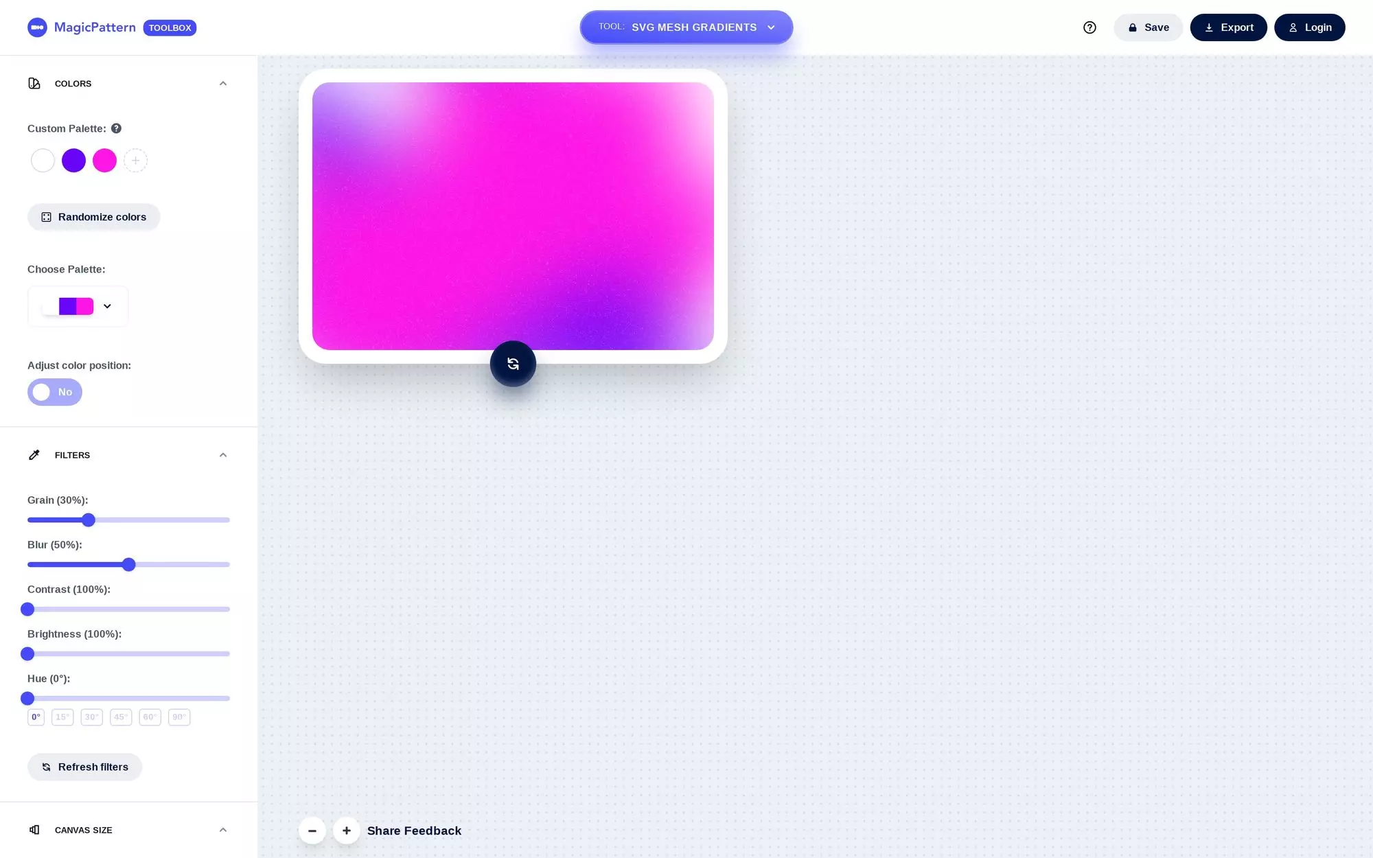 MagicPattern — Mesh Gradients 