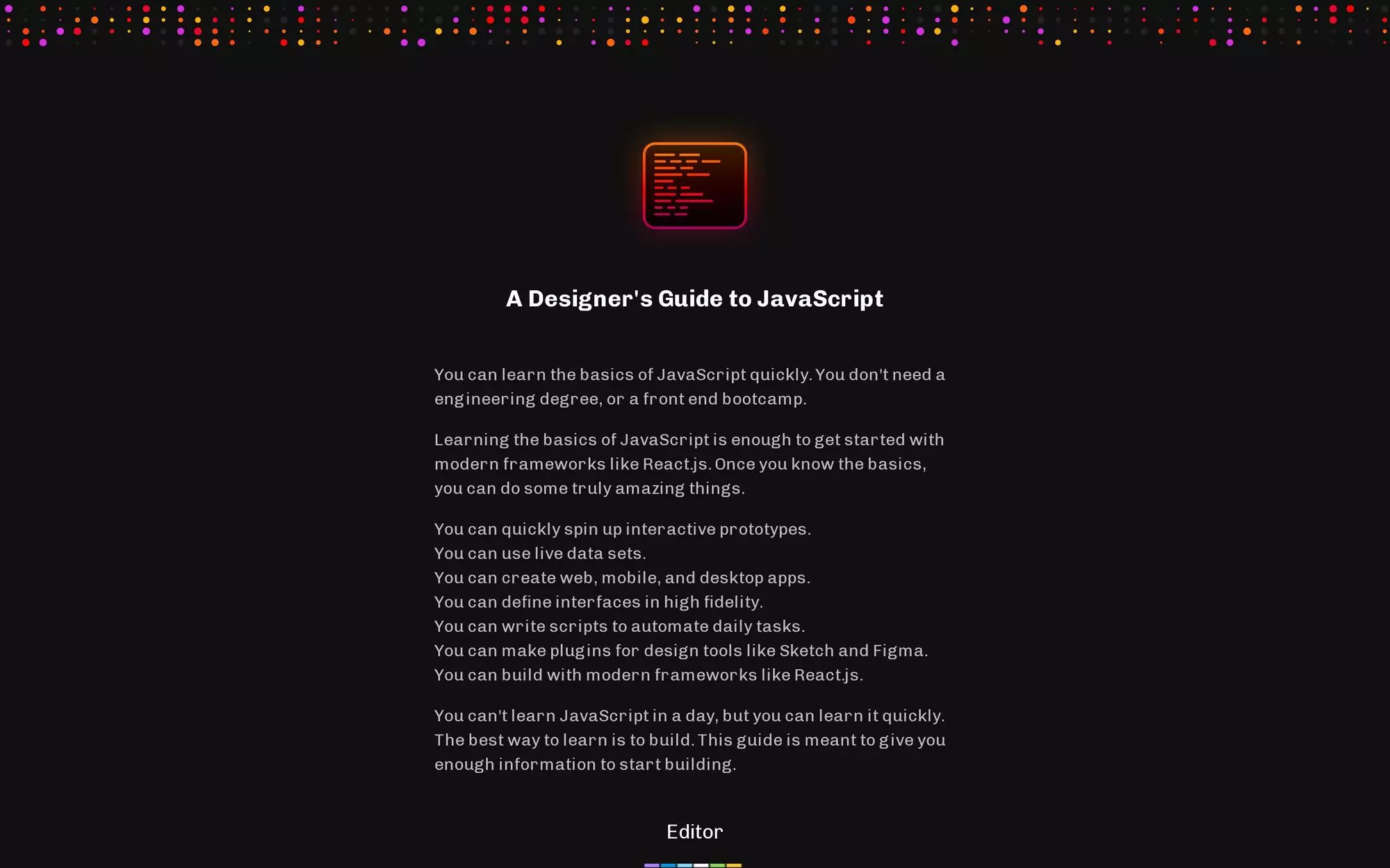 A Designers Guide To Javascript Article No Code Supply Co