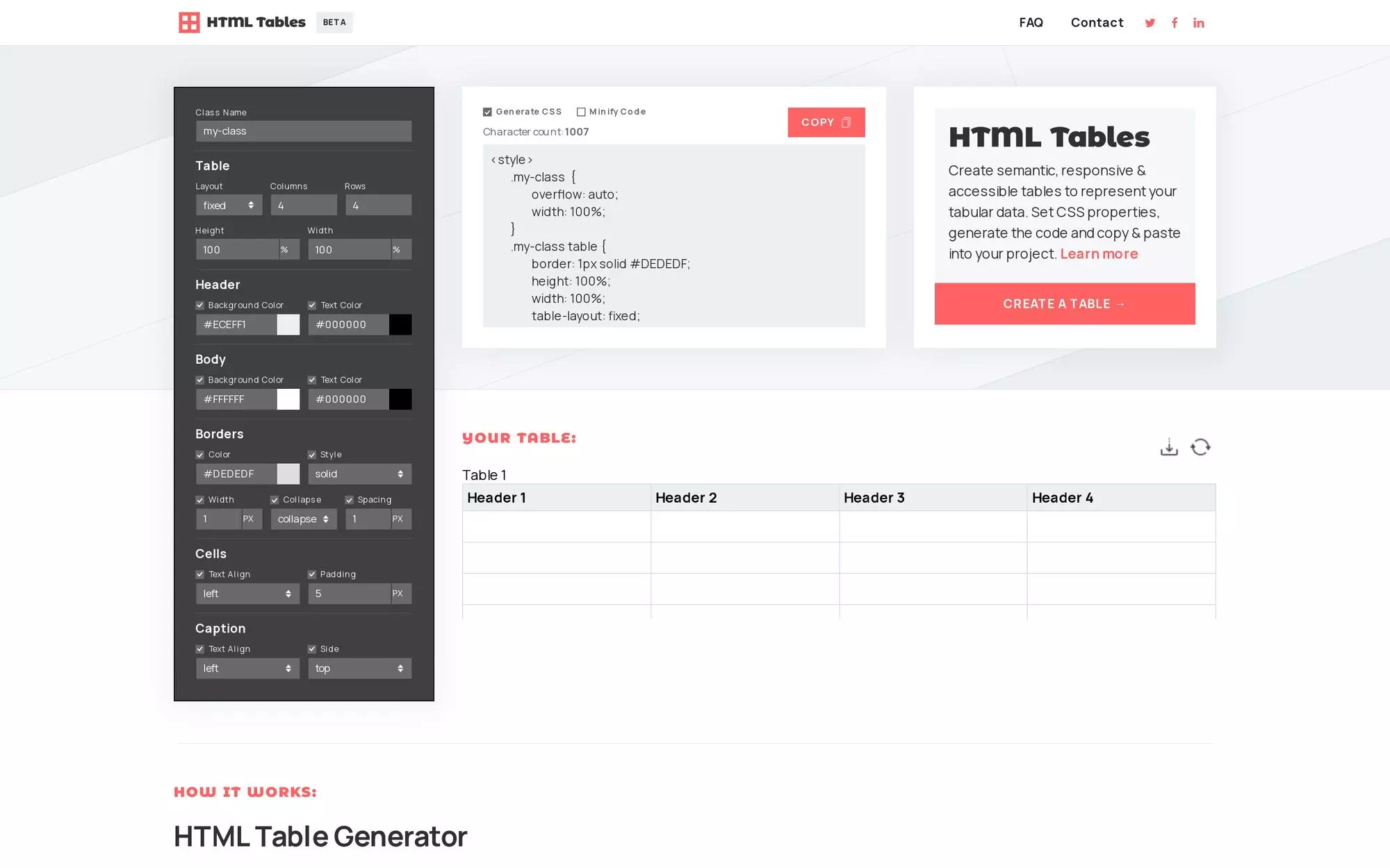 HTML Tables [Utility] No-Code Supply Co.