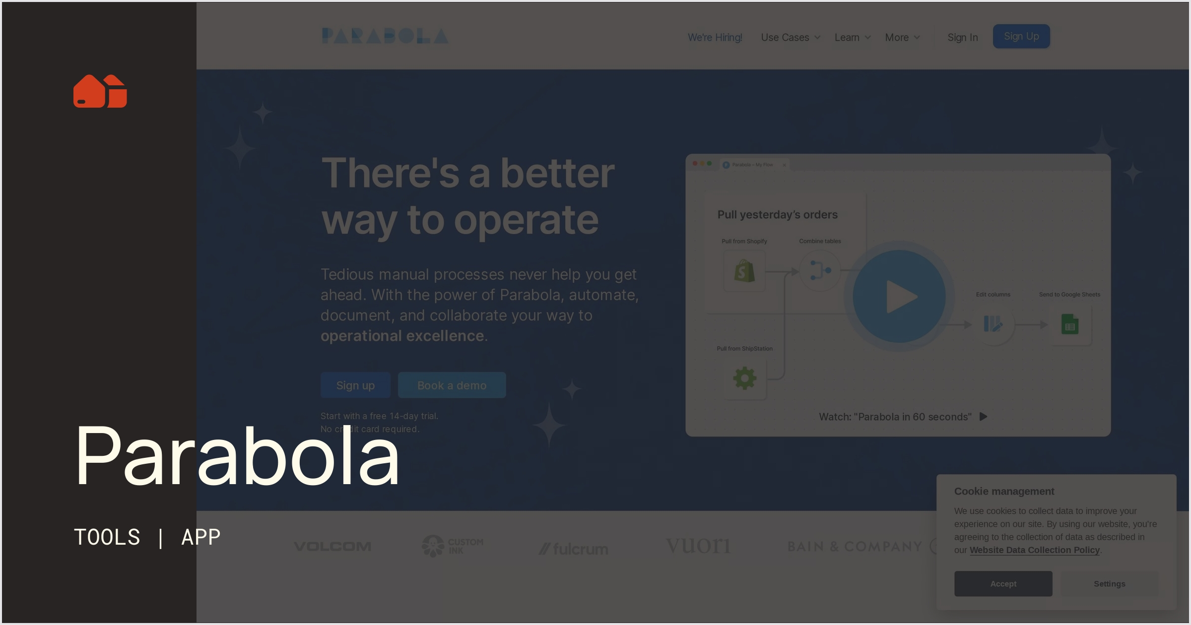 Parabola [App] No-Code Supply Co.