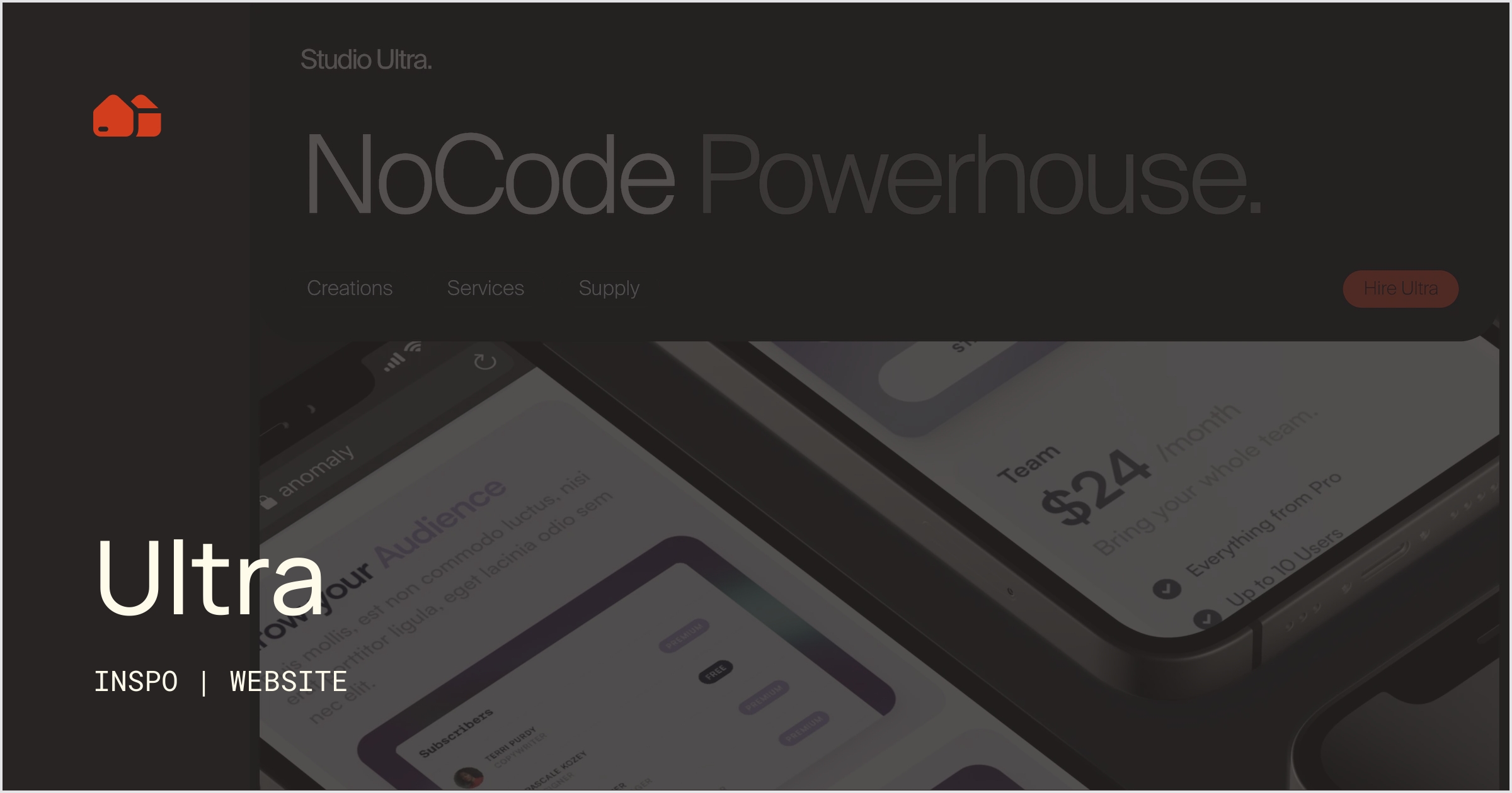 Ultra [Website] No-Code Supply Co.